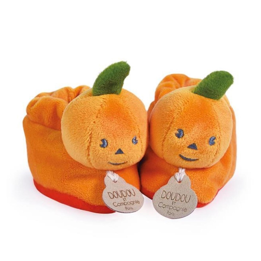 Doudou et Compagnie Pumpkin Baby Booties